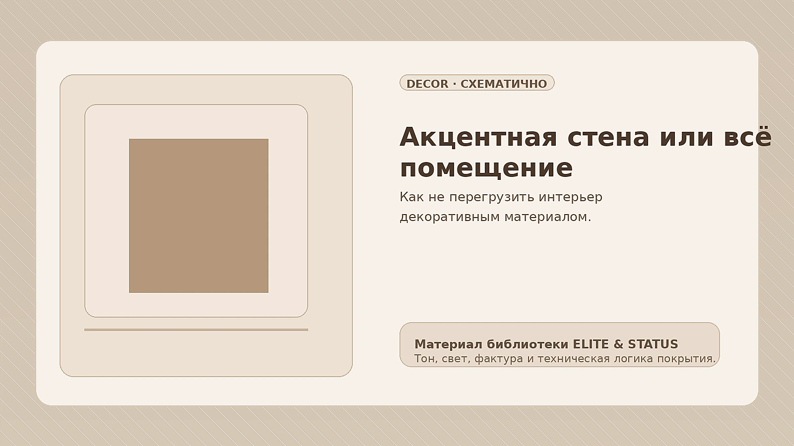 Акцентная стена или покрытие всего помещения: как не перегрузить интерьер